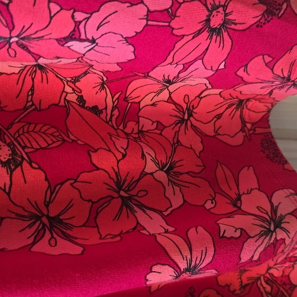 LIZ CLAIBORNE BRAND WOMEN'S PLUS PINK FLORAL SUMMER TANK TOP SIZE XXL - Picture 5 of 16